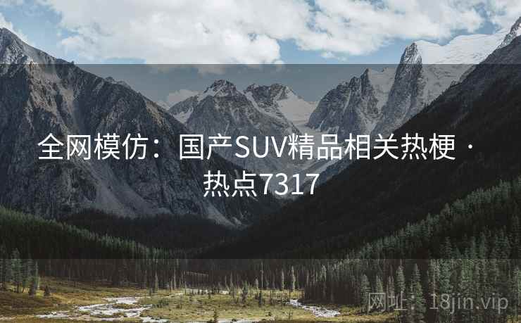 全网模仿:国产SUV精品相关热梗 · 热点7317
